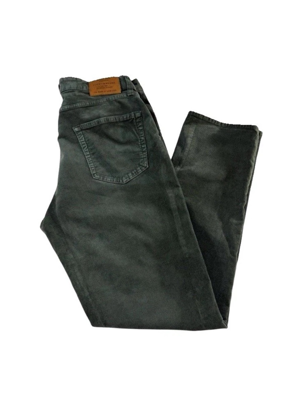 Lucky Brand 410 Athletic Slim Corduroy Pants Olive Green 34x32